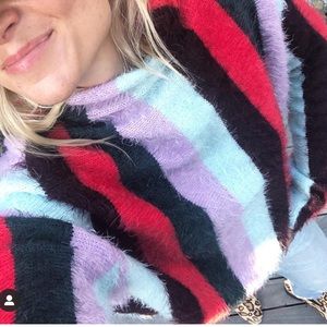 Fuzzy Rainbow Sweater